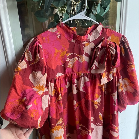 NEW Fall Floral Dress Size M - Picture 2 of 3